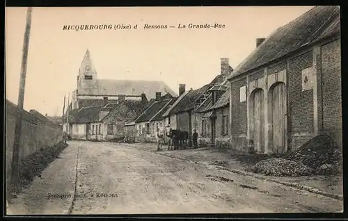 AK Ricquebourg, La Grande-Rue