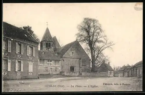 AK Cuvilly, La Place, L`Eglise