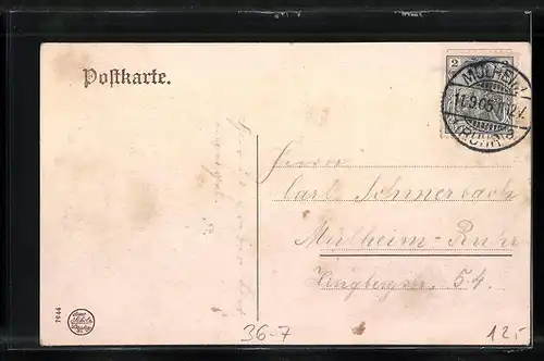 AK Strassburg i. E., Zur Erinnerung an die 52. Generalversammlung der Katholiken Deutschlands 1905