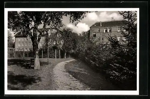 AK Hohenheim /Stuttgart, Christkönigsheim mit Garten