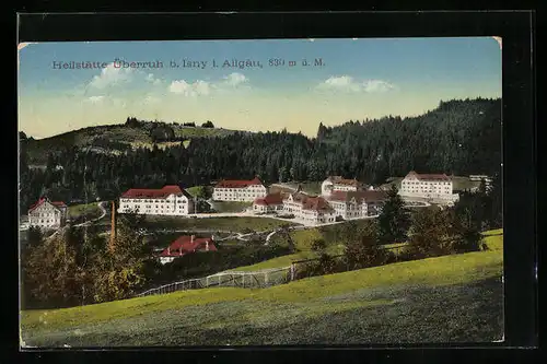 AK Isny /Allgäu, Blick auf die Heilstätte Überruh