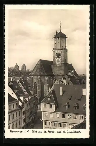 AK Memmingen i. A., St. Martin und St. Josephskirche