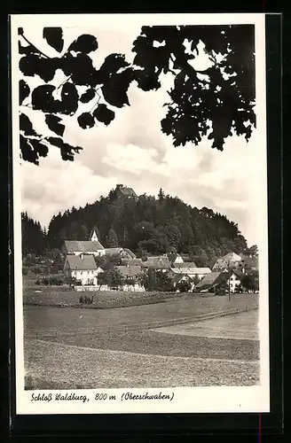 AK Waldburg /Oberschwaben, Ortsansicht mit Schloss