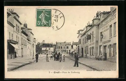 AK Creil, Place du Faubourg