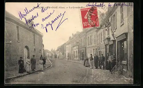 AK Nogent-sur-Oise, La Grande Rue