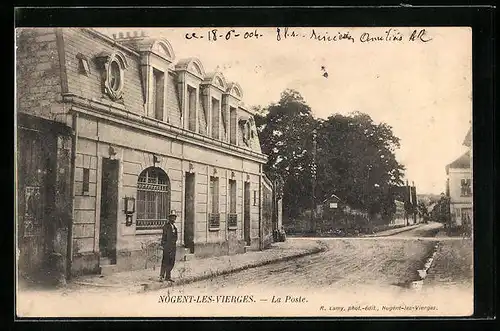 AK Nogent-les-Vierges, La Poste