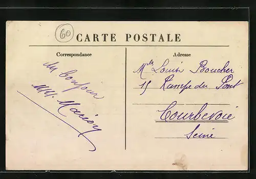 AK La Chapelle-en-Serval, Entrée du Village, Cote sud