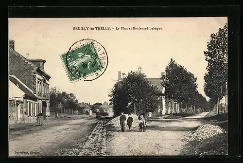 AK Neuilly-en-Thelle, Le Pleu et Boulevard Lebègue