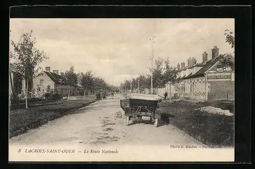 AK Lacroix-Saint-Ouen, La Route Nationale