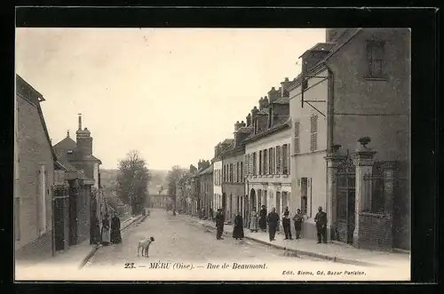 AK Méru, Rue de Beaumont