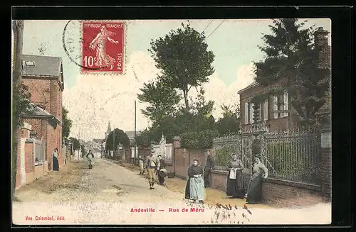 AK Andeville, Rue de Méru