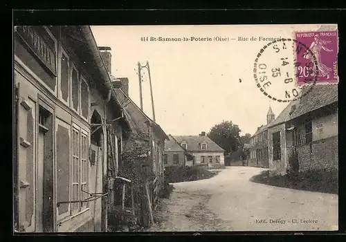 AK Saint-Samson-la-Poterie, Rue de Formerie
