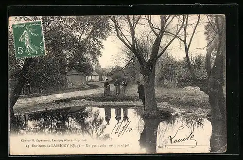 AK Lassigny, Un coin rustique et joli
