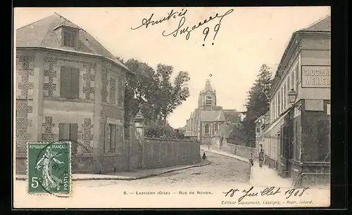 AK Lassigny, Rue de Noyon