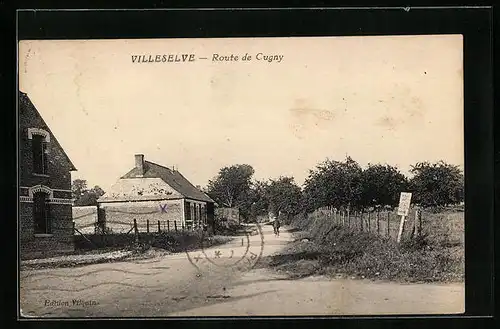 AK Villeselve, Route de Cugny