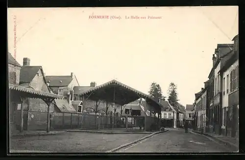 AK Formerie, La Halle aux Poissons