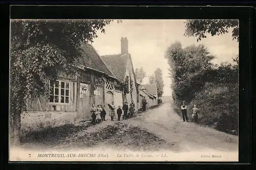 AK Montreuil-sur-Brèche, La Vallée de Crème