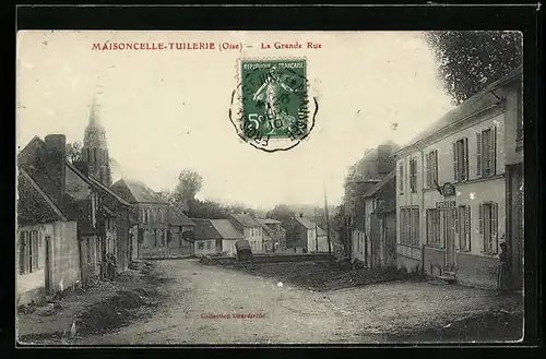 AK Maisoncelle-Tuilerie, La Grande Rue, Strassenpartie