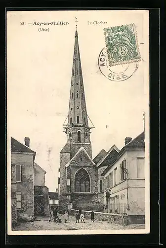 AK Acy-en-Multien, Le Clocher