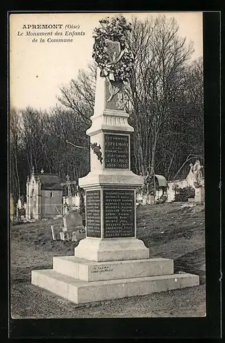 AK Apremont, Le Monument des Enfants de la Commune