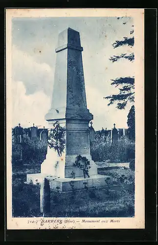 AK Barbery, Monument aux Morts