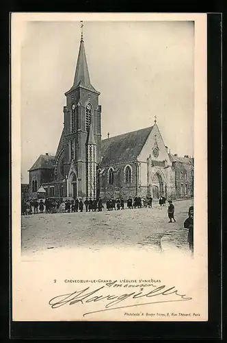 AK Crèvecoeur-le-Grand, L`Église Saint-Nicolas