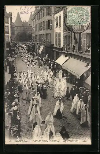 AK Beauvais, Fêtes de Jeanne Hachette, La Procession