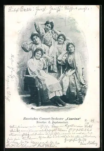 AK Russisches Damenorchester Czarina