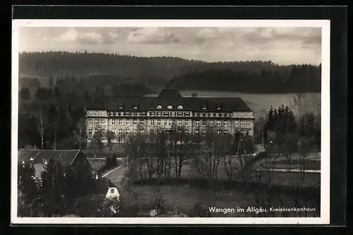 AK Wangen im Allgäu, Kreiskrankenhaus aus der Vogelschau