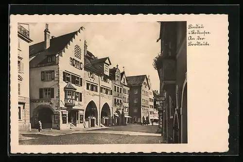 AK Lindau im Bodensee, Bäckerei und Cafe an der Brodlaube