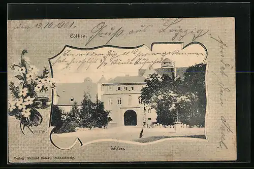 AK Coethen, Frontansicht des Schlosses