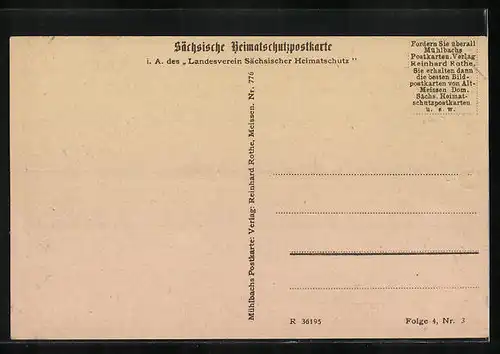 AK Meissen, Heinrichsplatz in der Altstadt