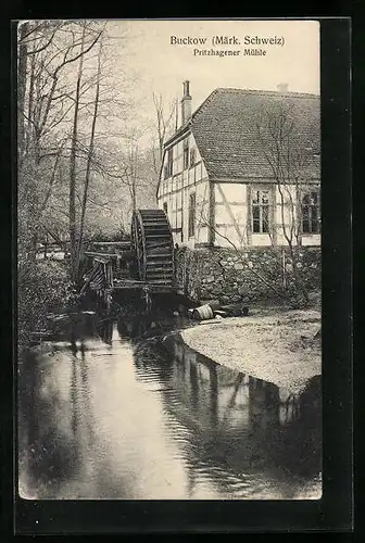 AK Bad Buckow /Märk. Schweiz, Gasthaus Pritzhagener Mühle