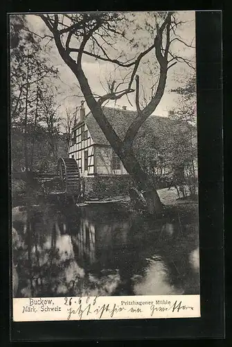 AK Bad Buckow /Märk. Schweiz, Gasthaus Pritzhagener Mühle