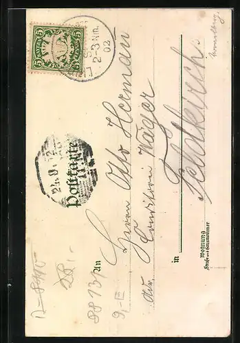 Künstler-AK Lindau i. Bodensee, Diebsturm und Peterskirche