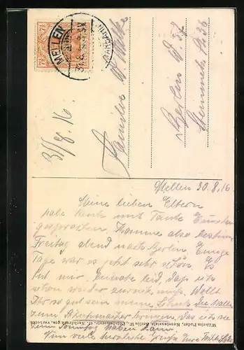 AK Wünsdorf-Zossen, Denkmal der gefallenen Krieger des Res. Inf.-Reg. Nr. 204