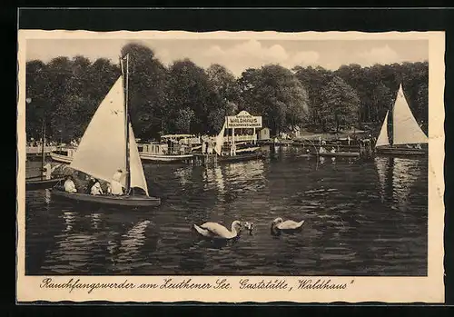 AK Rauchfangswerder am Zeuthener See, Gasthof Waldhaus