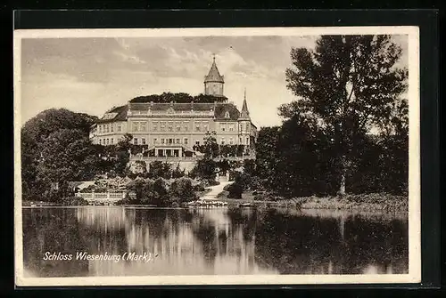 AK Wiesenburg, Schloss von der Seeseite