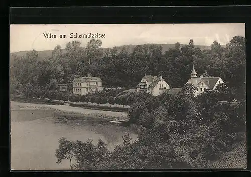 AK Bad Buckow /Märk. Schweiz, Villen am Schermützelsee