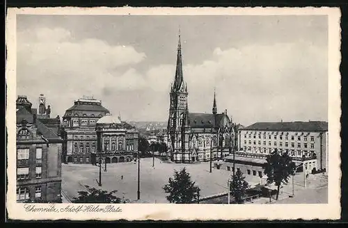 AK Chemnitz, Platz mit Kirche