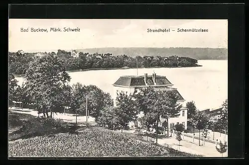 AK Bad Buckow, Strandhotel am Schermützelsee