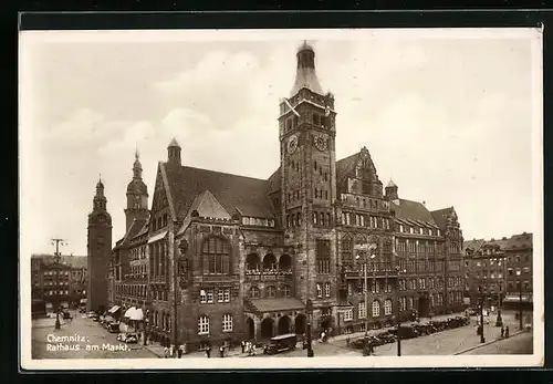 AK Chemnitz, Rathaus und Markt