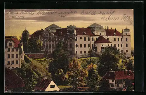 AK Tettnang, Schloss auf Hügel