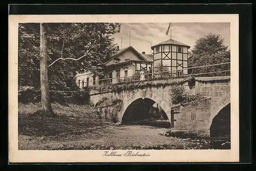 AK Bieberstein b. Freiberg, Gasthof Zollhaus Bieberstein