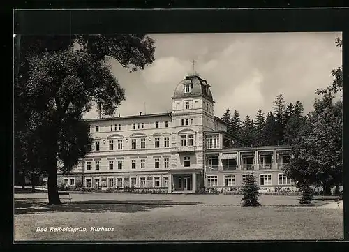 AK Bad Reiboldsgrün, Kurhaus im Sonnenschein