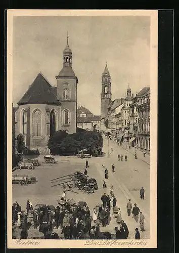 AK Bautzen, Markt an der Liebfrauenkirche