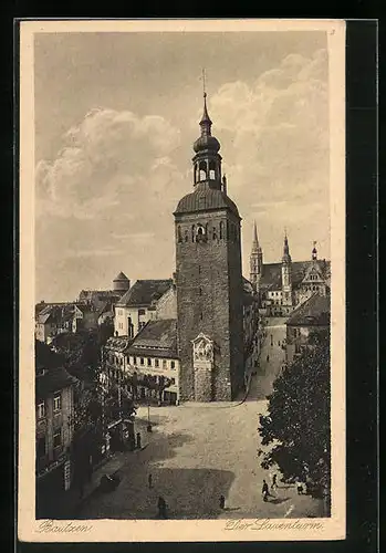 AK Bautzen, Strassenpartie am Lauenturm