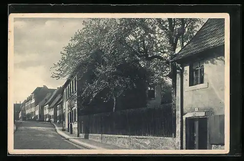 AK Penig, Strassenpartie der Neugasse