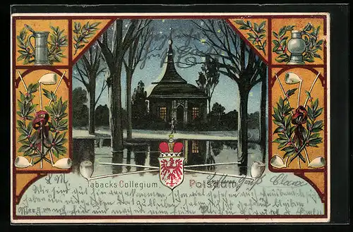 Lithographie Potsdam, Tabacks-Collegium, Wappen