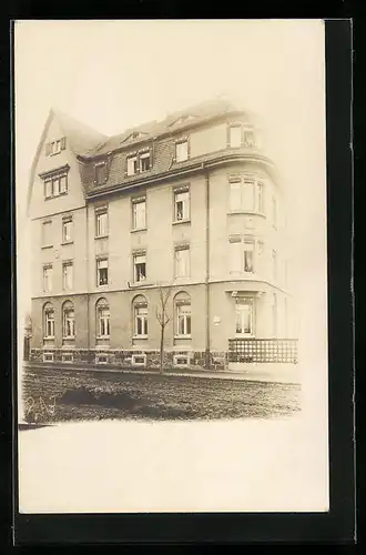 Foto-AK Grimma, Königl. Untereichamt, Bahnhofstrasse 21 Ecke Gabelsberger Strasse